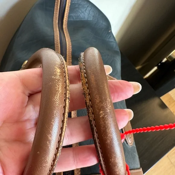 Dior vintage leather Duffel carry on bag - Picture 6 of 15